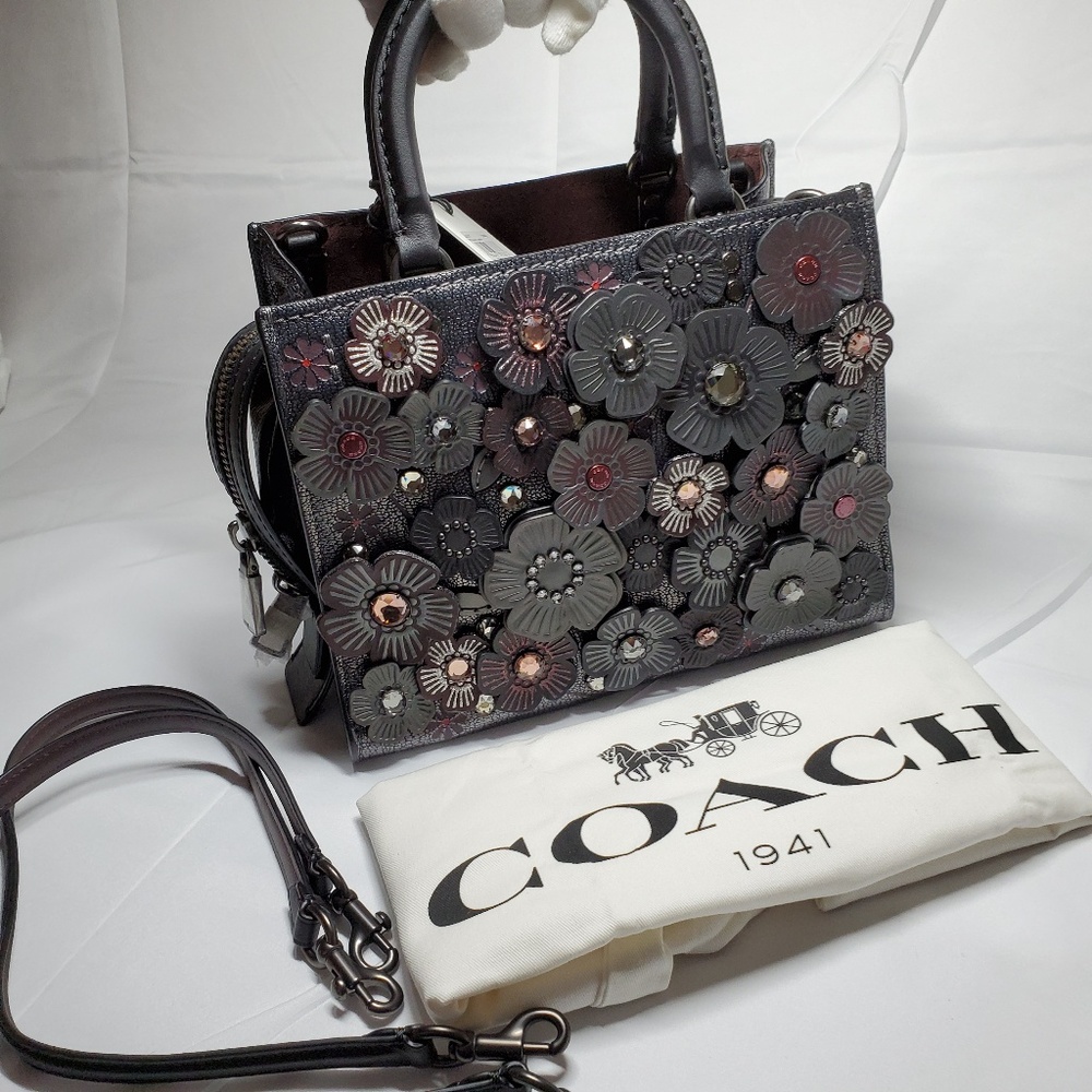 ** SOLD ** Coach 1941 Rogue 25 W Crystal Tea Rose